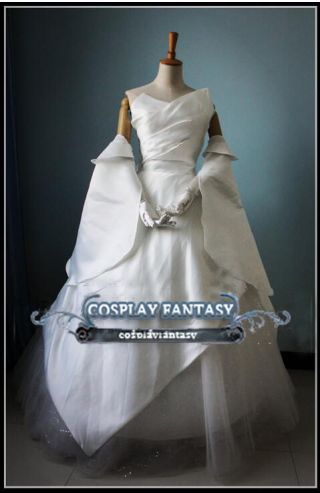 Final Fantasy 15 Luna Wedding Dress Ff15 Lunafreya Cosplay Costume Lolita Custom