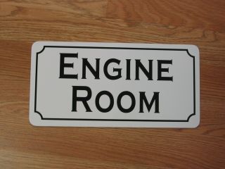 Engine Room Metal Sign 4 Retro - Vintage Tin For Auto Factory Ship Or Train