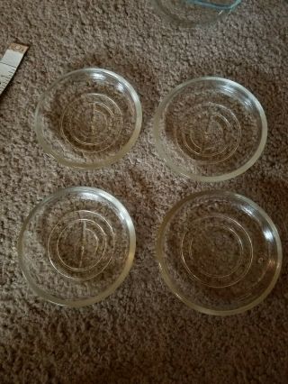 4 VINTAGE CLEAR BALL ECLIPSE WIDE MOUTH PINT JAR WITH WIRE BAIL & LID 7