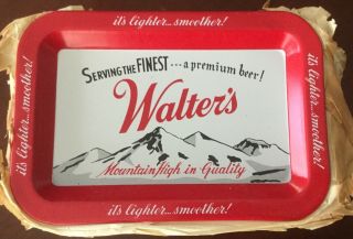 2 Walter’s Beer Tip Trays Old Stock Nos Tip Tray Brewing Walters