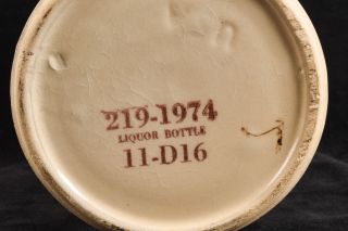 Daniel Boone Kentucky Straight Bourbon Whiskey Liquor Stoneware Jug 1974 V78 4