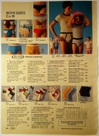 1983 Vintage PAPER PRINT AD fashion suits shirts socks Smurfs briefs underwear 2