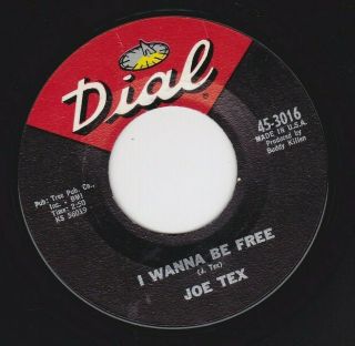 No Soul 45 Joe Tex " I Wanna Be Free/blood 