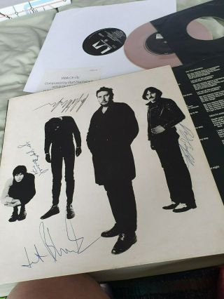 The Stranglers - Black And White - Fully Signed - With 7 " Walk On By Freebie