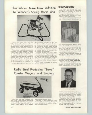 1958 Paper Ad Article Radio Steel Zorro Coaster Wagon Ben Cooper Costumes Photo