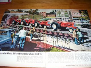 Vintage Allis Chalmers Advertising - D 21 - 190 - D 15 - D 17 Tractors - 1965