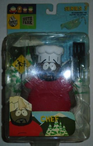 Chef South Park Action Figure Mirage Series 3 2004 Comedy Central