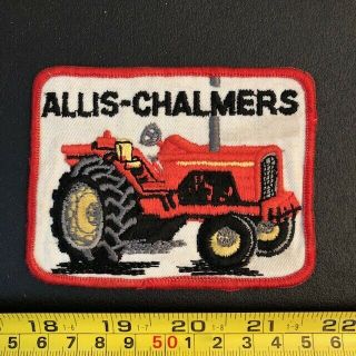 Embroidered Patch Allis Chalmers 1970s Tractor Agriculture Very Rare Agriculture