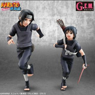 Naruto: Uchiha Itachi & Sasuke Gem Pvc Figure By Megahouse