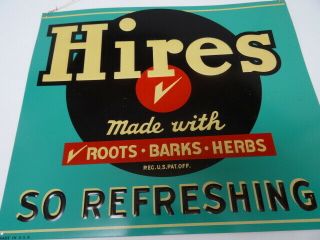 Vintage Hires Root Beer Metal Sign -