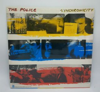 THE POLICE SYNCHRONICITY VINYL RECORD LP / 1983 NM In Shrink Blue Vinyl 2