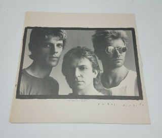 THE POLICE SYNCHRONICITY VINYL RECORD LP / 1983 NM In Shrink Blue Vinyl 3