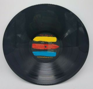 THE POLICE SYNCHRONICITY VINYL RECORD LP / 1983 NM In Shrink Blue Vinyl 6