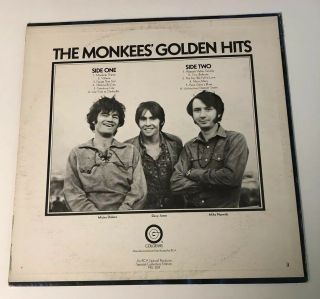 The Monkees LP Golden Hits RARE 2