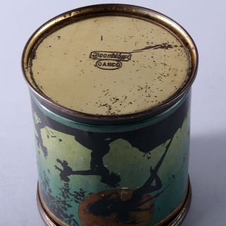 1920s Henry Clive Canco Tin Dancing Nymphs And Satyr In Silhouette Cigar Tin NR 5