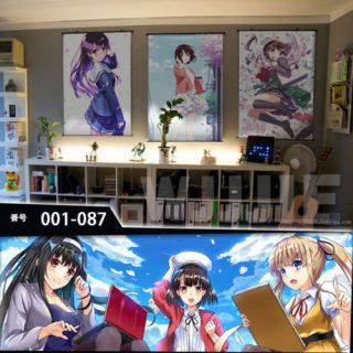 Loli Anime Poster Re Zero rem ram Sexy Home Decor Cute Wall Scroll 60 90CM gXA5 3