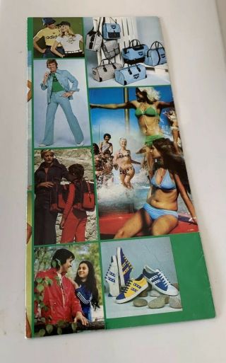 Vintage 1975 Adidas Arena Tri - Lingual Brochure From France.  Rare