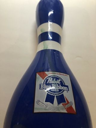 Rare Pabst Blue Ribbon Beer Bowling Pin Official PBR Advertising 2