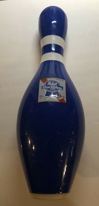 Rare Pabst Blue Ribbon Beer Bowling Pin Official PBR Advertising 3