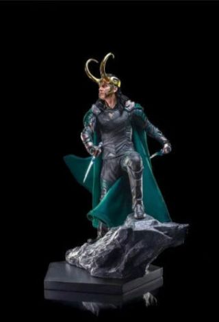Thor Ragnarok Battle Diorama Series Statue 1/10 Loki Iron Studios Figure No Box
