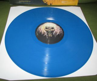 IRON MAIDEN The Number Of The Beast UK 1982 EMI LTD ED BLUE VINYL,  Bonus Track 4