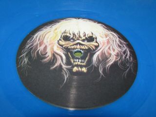 IRON MAIDEN The Number Of The Beast UK 1982 EMI LTD ED BLUE VINYL,  Bonus Track 5