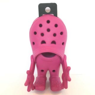 Crocs Croslite Guy Man Pink Fuchsia Advertising Figure Toy Shoes Movable Arm