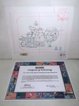 Courage The Cowardly Dog Production Animation Art Drawing Cartoon Network 1990s