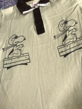 Vintage Buster Brown Peanuts Snoopy Polo Shirt Kids Toddler 4
