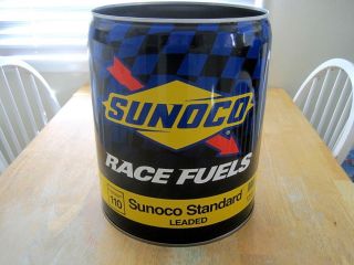 Sunoco 5 Gallon Racing Fuel Gas Can Trash Can.  Nascar Shop Racer Garage Office