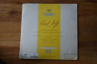 Carl Orff Carmina Burana Jochum Chor And Orchestra Dgg 16068 & 16069 Set Of 2