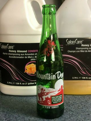 Mountain Dew 8 Oz Red Hillbilly Acl Soda Pop Bottle