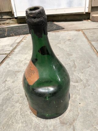 Vintage St.  Vivant De La Salle Armagnac Green Bottle