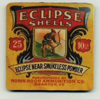 Robin Hood Powder Co.  - Ammo Box Coasters - 10 Ga - Eclipse Shells - Bird Hunt