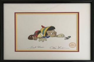 Disney “pinocchio " Signed Limited Edition Serigraph Cel