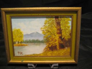 Rare Framed Signed Oil Painting On Board Florence Newman 7 