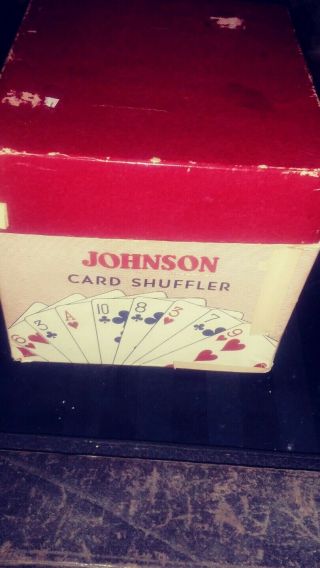 Vintage 1950s Nestor Johnson Card Shuffler Model 50 Chicago