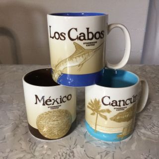 Starbucks Cancun,  Los Cabos,  Mexico City Series Icon Mug -