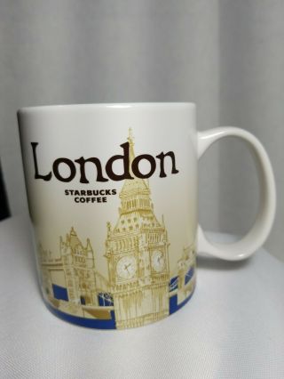 Starbucks London England Uk City Global Icon Series Coffee Mug 16oz Cup 2015