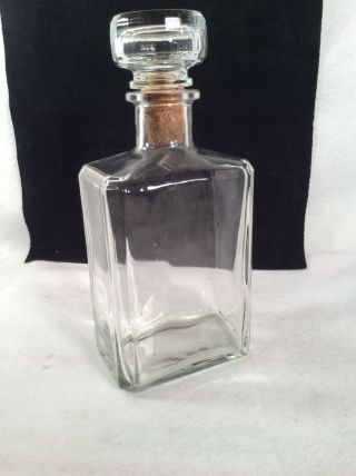 Vintage Glass Liquor Decanter Bottle