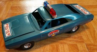 1969 Dodge Charger Processed Plastic Police Car Vintage