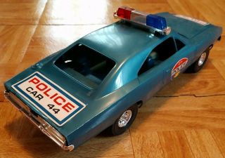 1969 Dodge Charger Processed Plastic Police Car Vintage 3