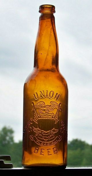 Amber T Top Beer,  Union Brewing Co,  Tarrs,  Pa Eagle & Union Shield