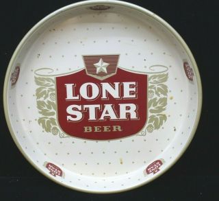 Lone Star Beer Serving Tray 13 1/ " 1981 Lone Star Brewing Co San Antonio Tx
