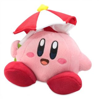 Real Little Buddy 1325 Kirby Adventure Parasol/umbrella Kirby Plush Doll 7 "