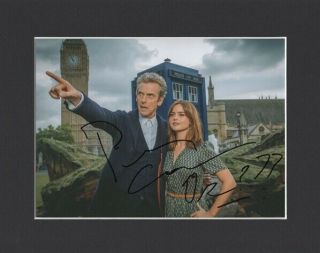 Peter Capaldi Doctor Who Hand Signed 10x8 Mounted Autograph Photo