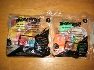 COMPLETE Set of 10 Angry Birds from McDonalds Happy Meals Toys in BAGS NIP 2
