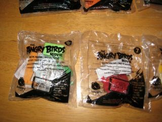 COMPLETE Set of 10 Angry Birds from McDonalds Happy Meals Toys in BAGS NIP 4