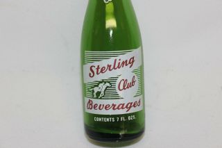Sterling Club Beverages Soda Bottle,  Albany,  York