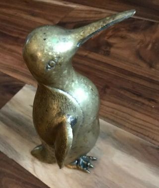 Antique Brass Penguin